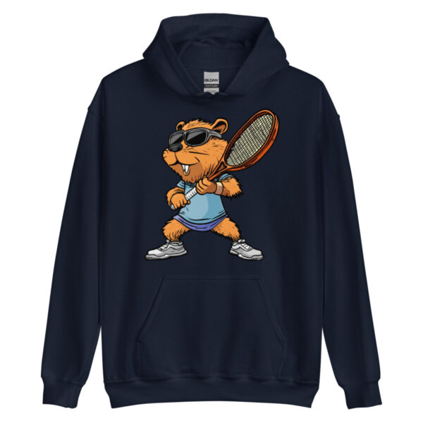 Tennis Biber Maenner Kapuzenpulli Navy