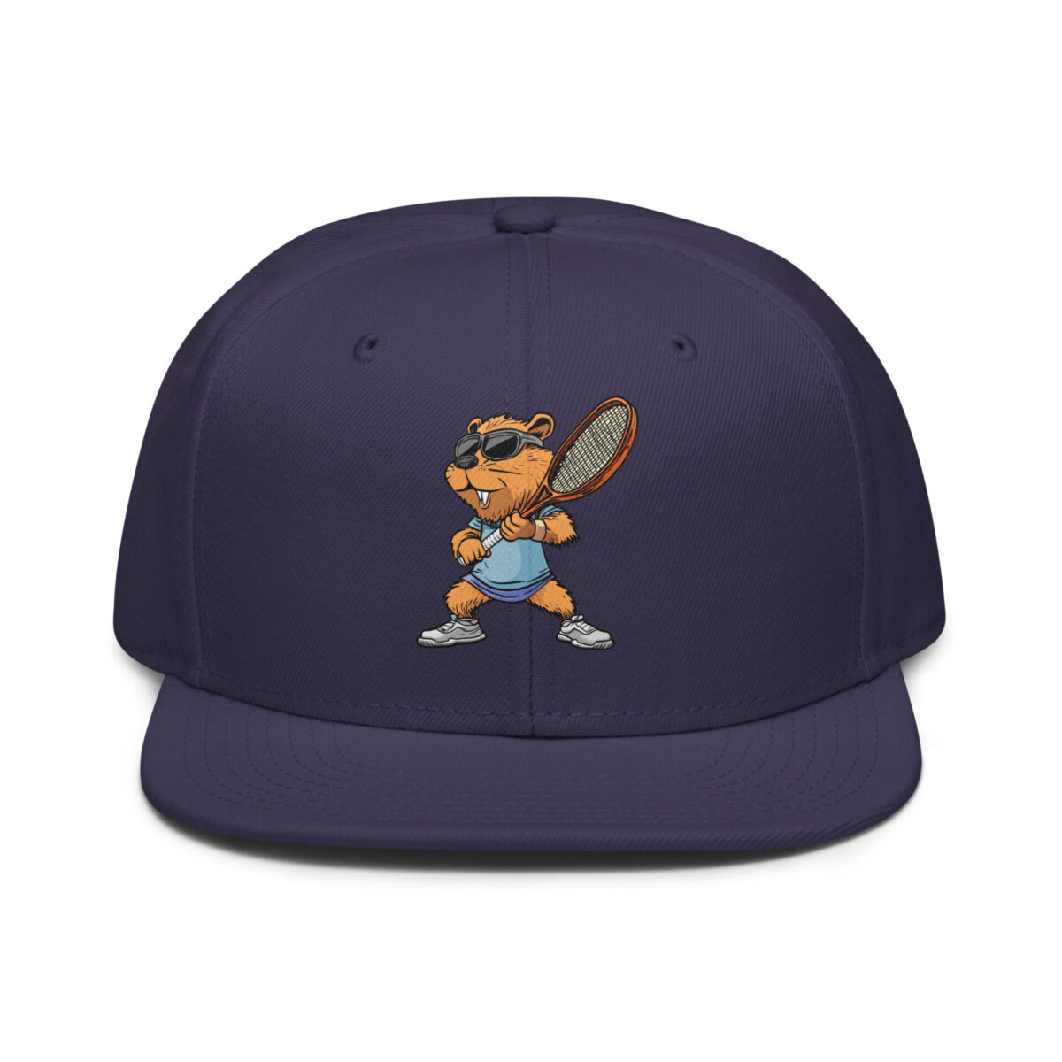 Tennis Biber Snapback Cap Navy Blau