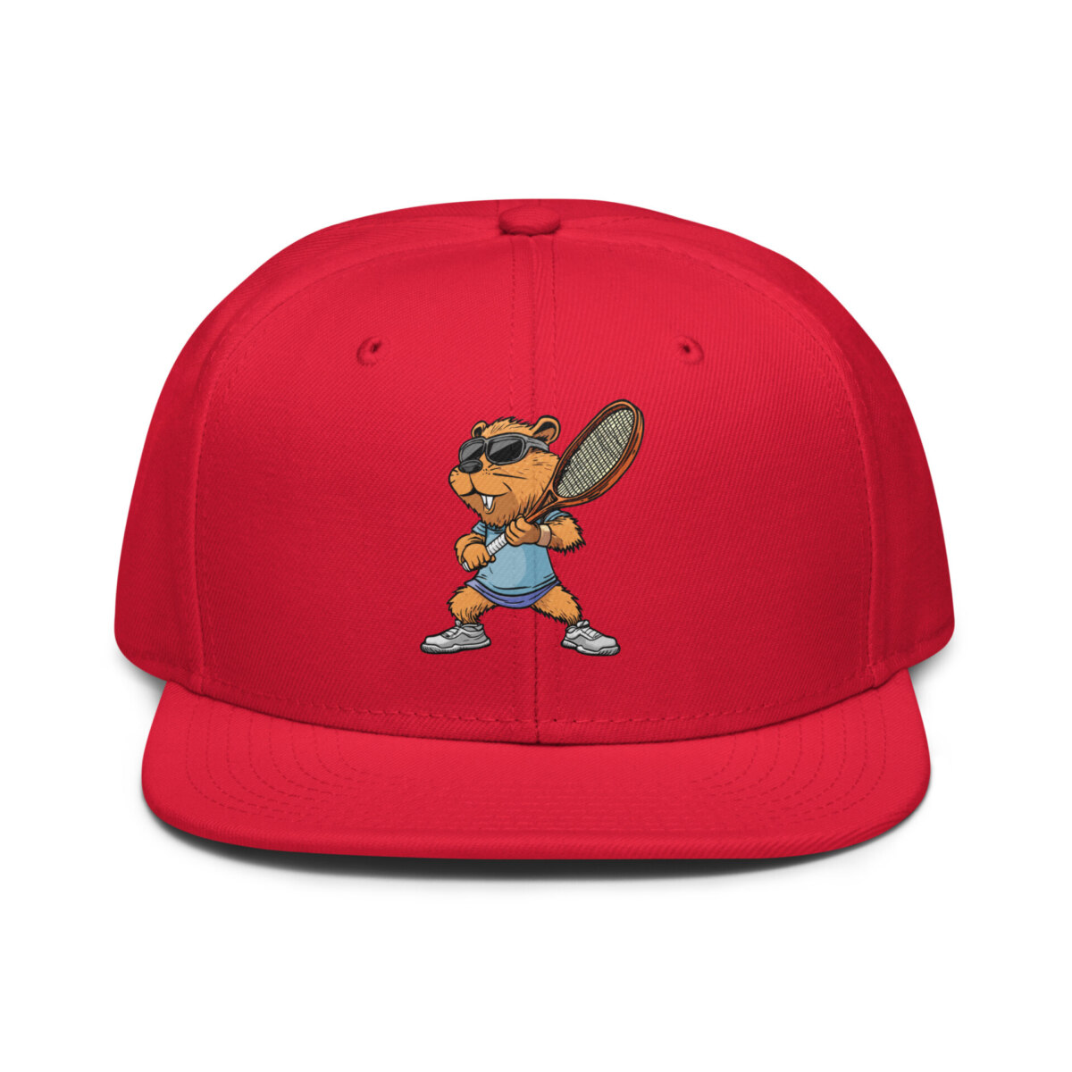 Tennis Biber Snapback Cap Rot