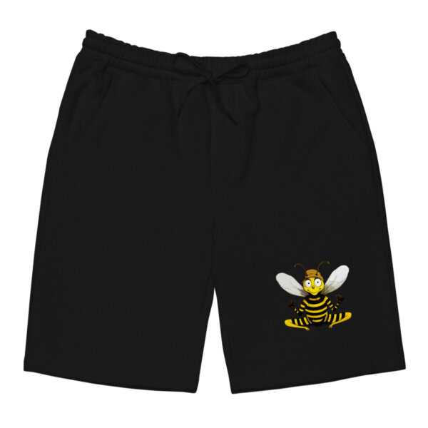 Yoga Bee Fleece Shorts Schwarz