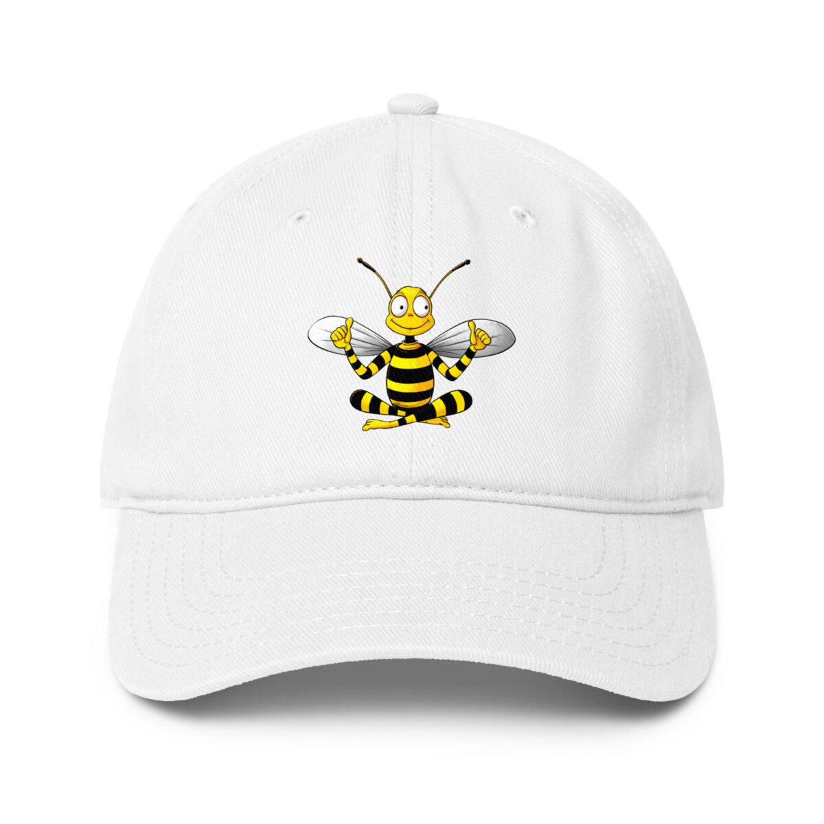 Yoga Biene Baseball Cap Weiss
