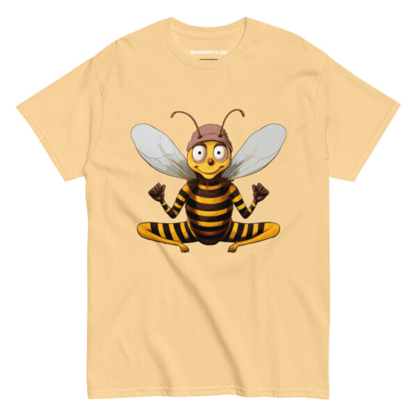 Yoga Biene Maenner T Shirt Yellow Haze