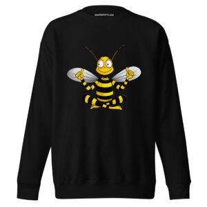 Yoga Bienen Maenner Pullover Schwarz