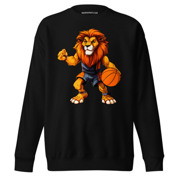 Basketball Loewe Maenner Pullover Schwarz