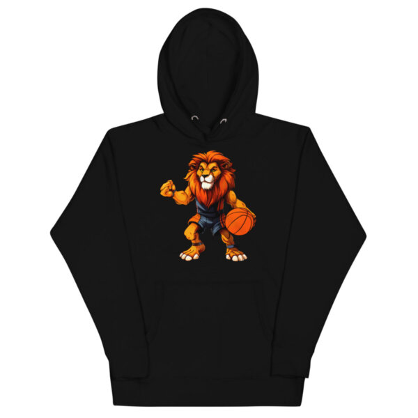 Basketball Loewen Frauen Kapuzenpulli Schwarz