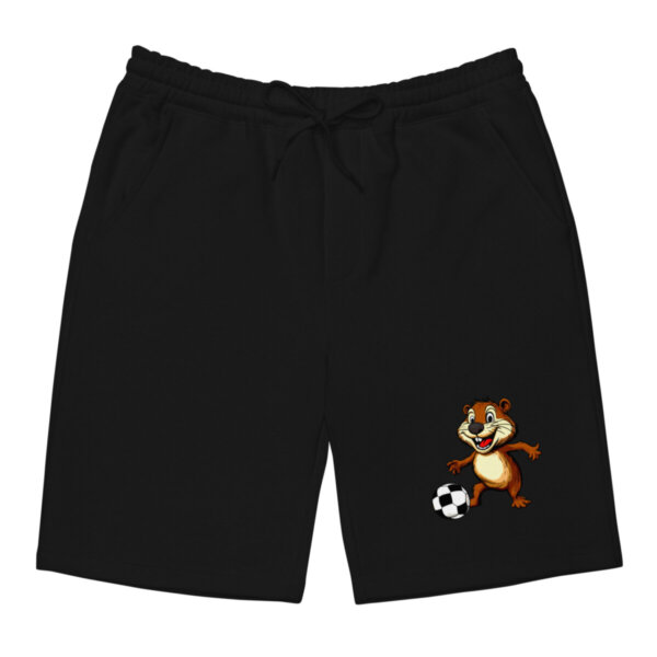 Biber Fussball Fleece Shorts Schwarz