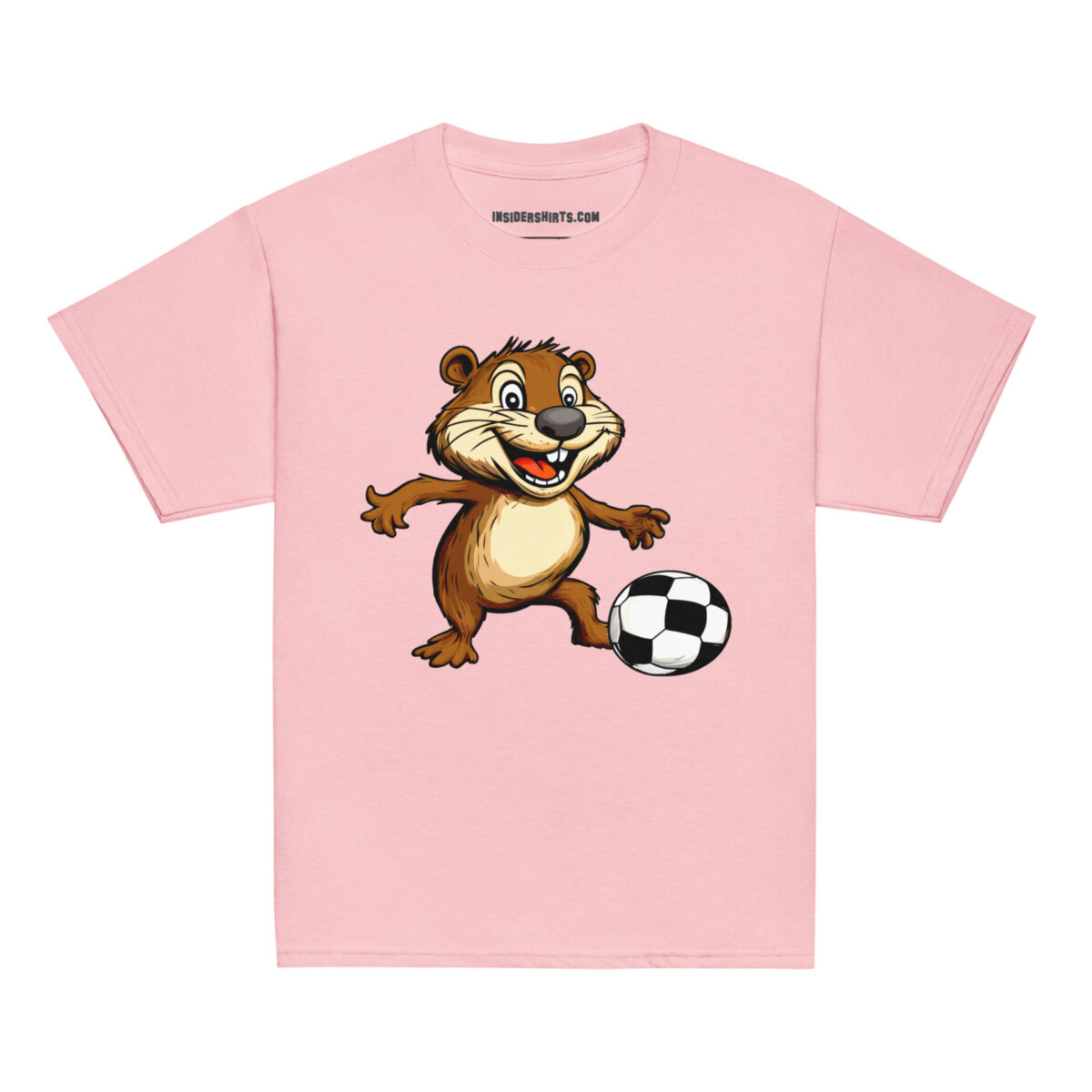 Biber Fussball Kinder T Shirt Hellpink