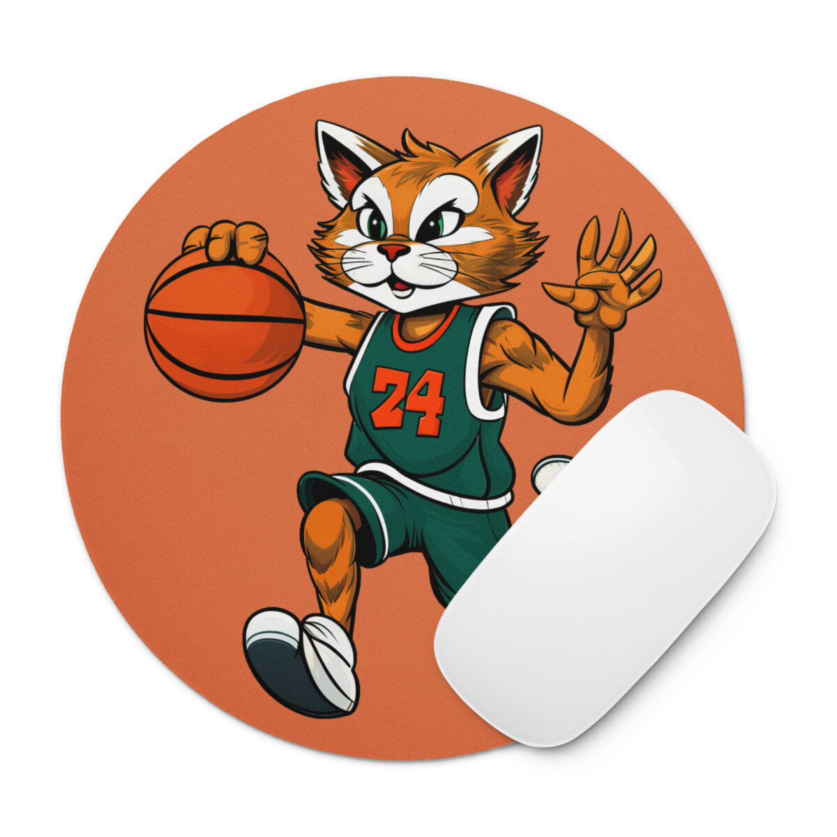 Katzen Basketball Mausmatte