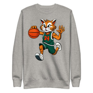Katzen Basketballer Frauen Pullover Carbon Grey