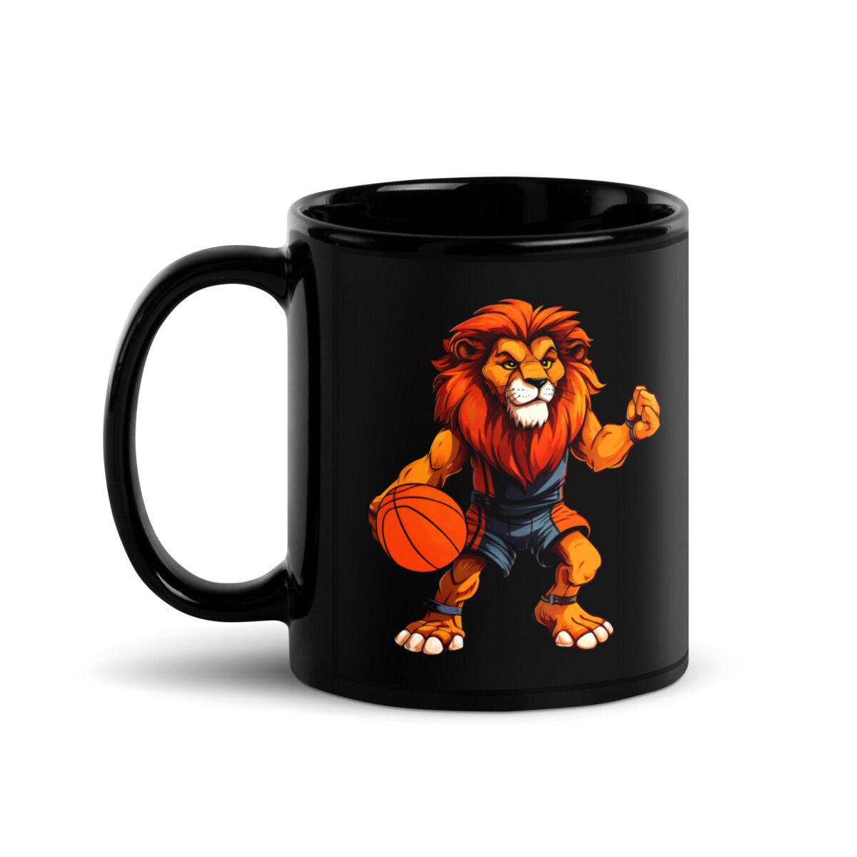 Loewen Basketball Tasse Schwarz