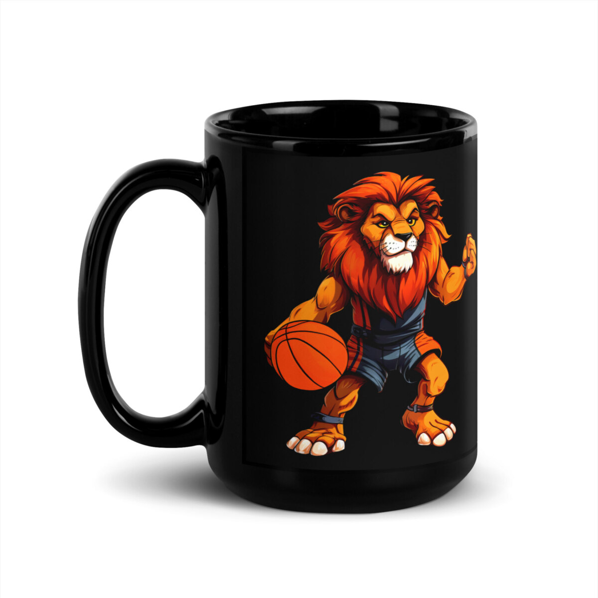 Loewen Basketball Tasse Schwarz