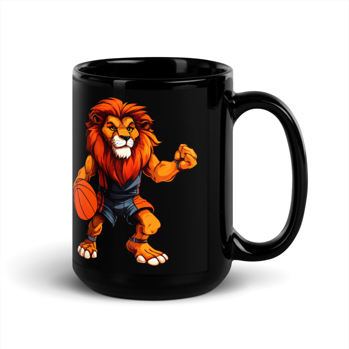 Loewen Basketball Tasse Schwarz
