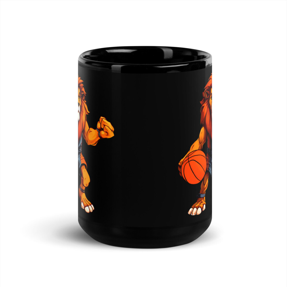 Loewen Basketball Tasse Schwarz