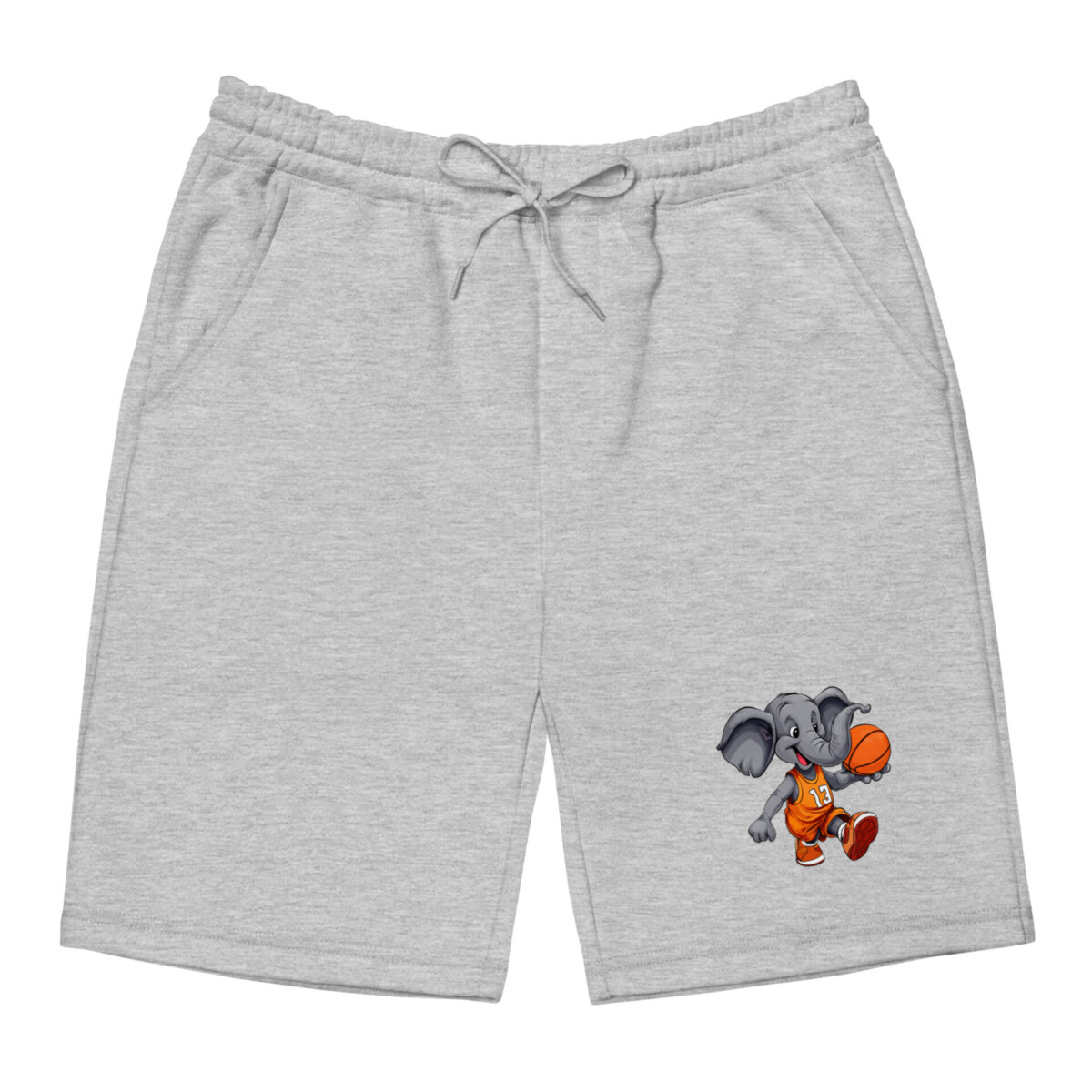 Basketball Elefanten Fleece Shorts Heather Grau