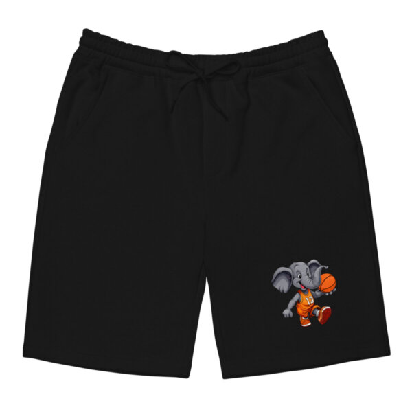 Basketball Elefanten Fleece Shorts Schwarz