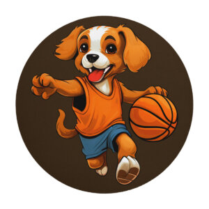 Basketball Hunde Mausmatte