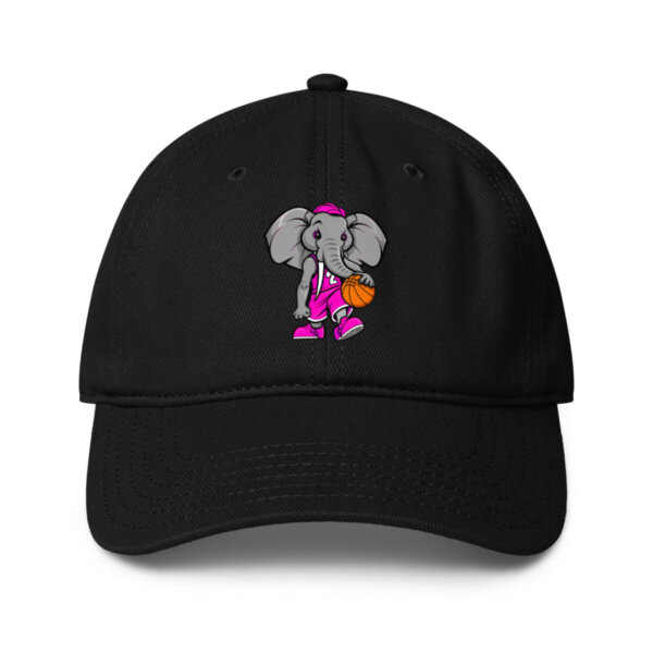 Elefant Basketballer Baseball Cap Schwarz