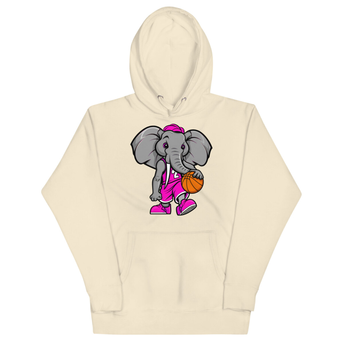 Elefant Basketballer Frauen Kapuzenpulli Bone