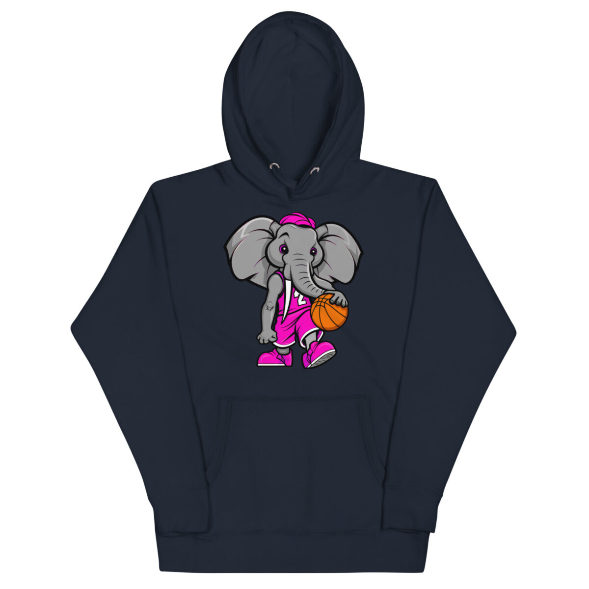 Elefant Basketballer Frauen Kapuzenpulli Navy Blazer