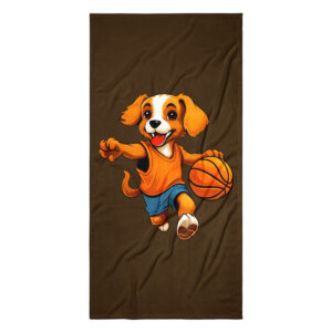 Hunde Basketball Badetuch