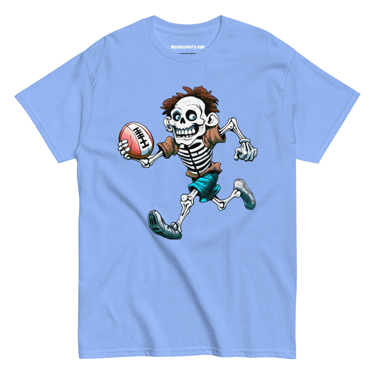 No Guts All Glory Maenner T Shirt Carolina Blau
