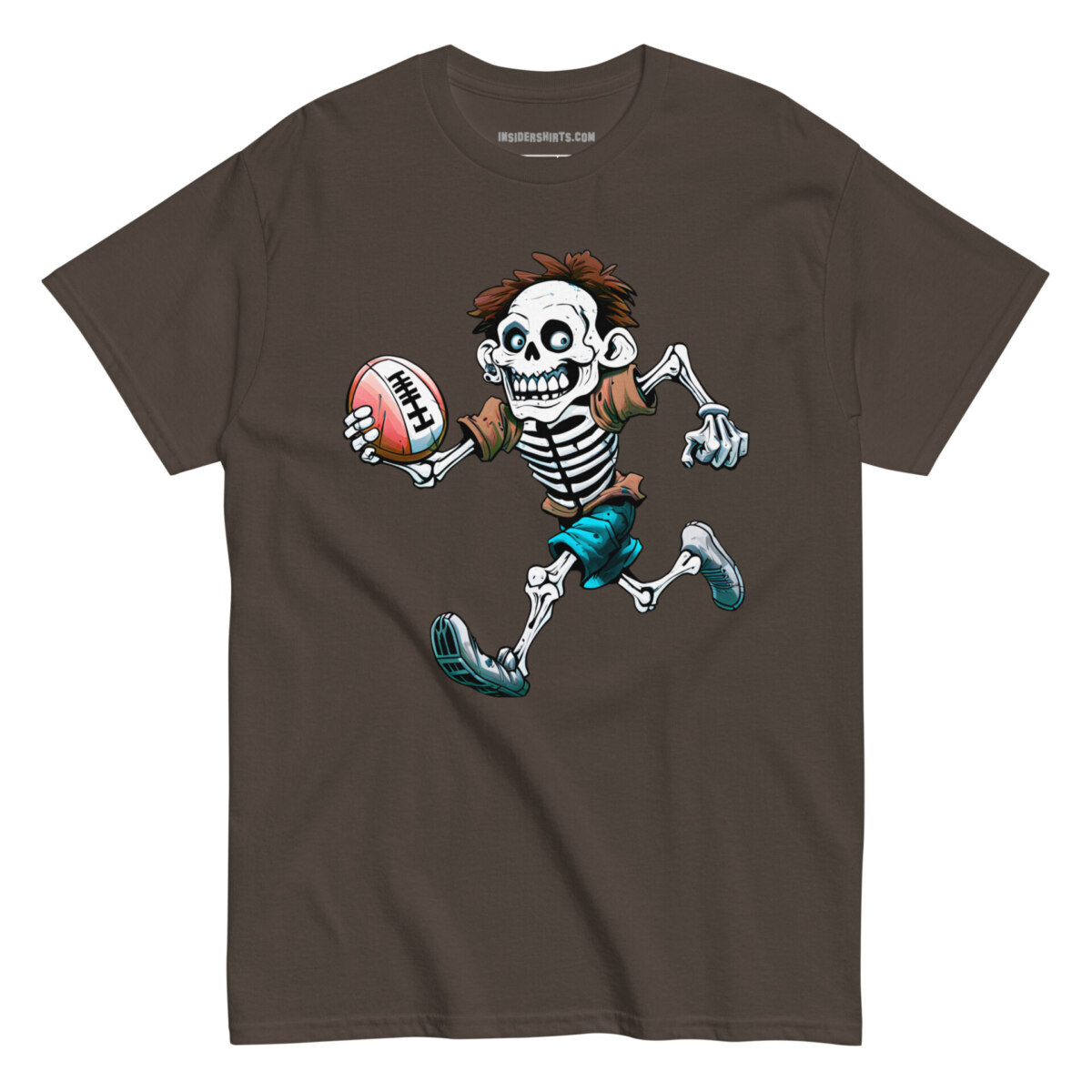 No Guts All Glory Maenner T Shirt Dunkle Schokolade