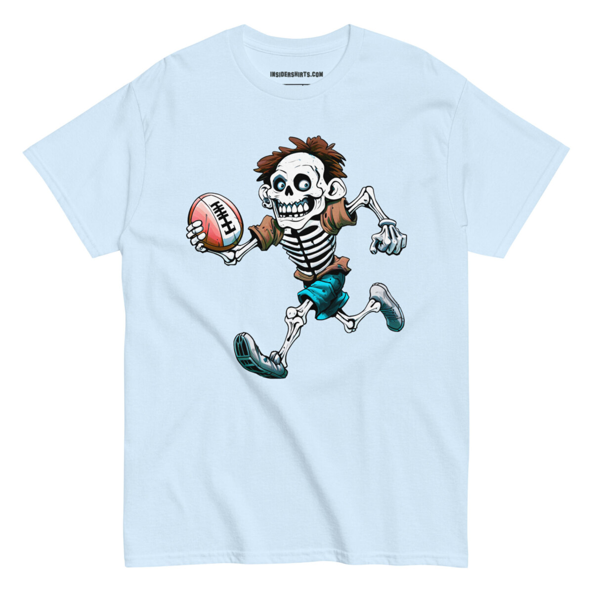 No Guts All Glory Maenner T Shirt Hellblau
