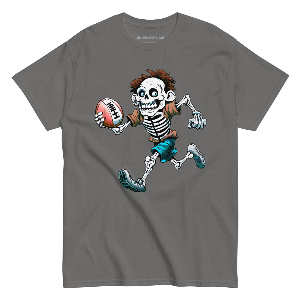No Guts All Glory Maenner T Shirt Holzkohle