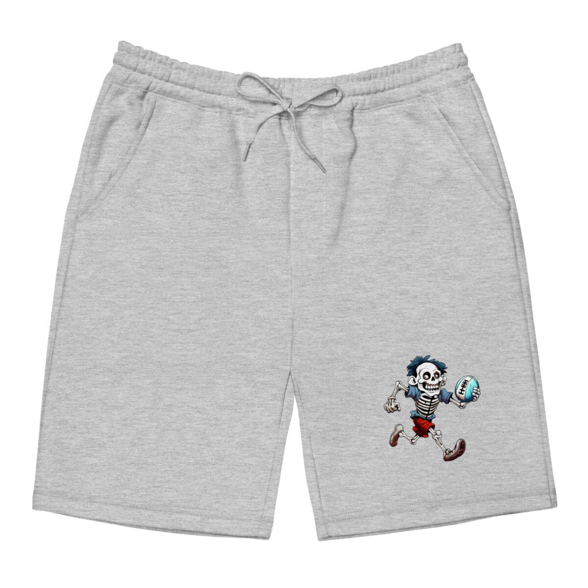 Rugby Skelett Fleece Shorts Heather Grau