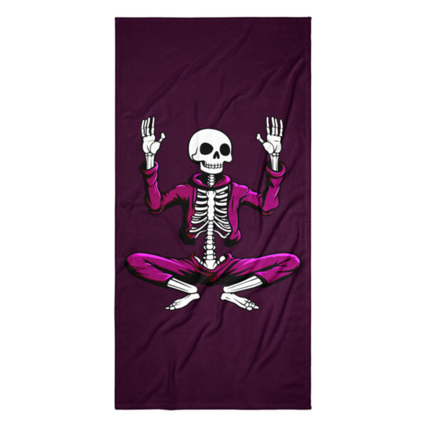 Skelett Yoga Badetuch