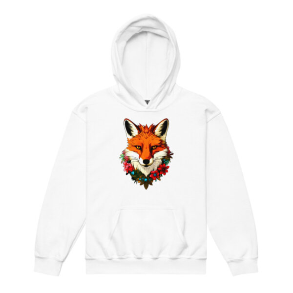 Fuchs Kinder Kapuzenpulli Weiss