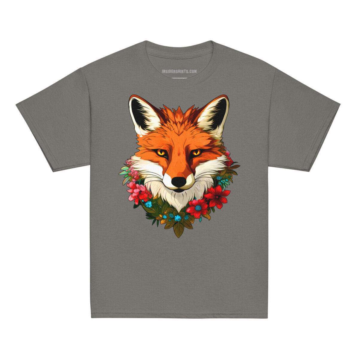 Fuchs Kinder T Shirt Holzkohle