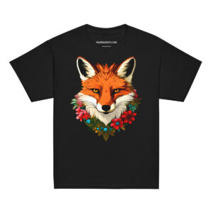 Fuchs Kinder T Shirt Schwarz