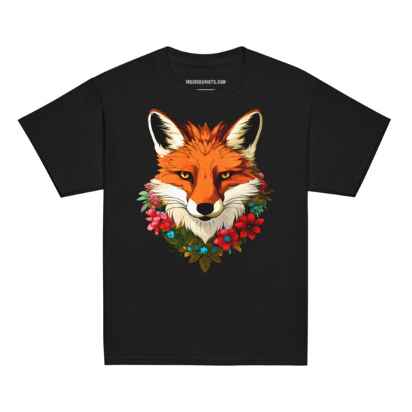 Fuchs Kinder T Shirt Schwarz