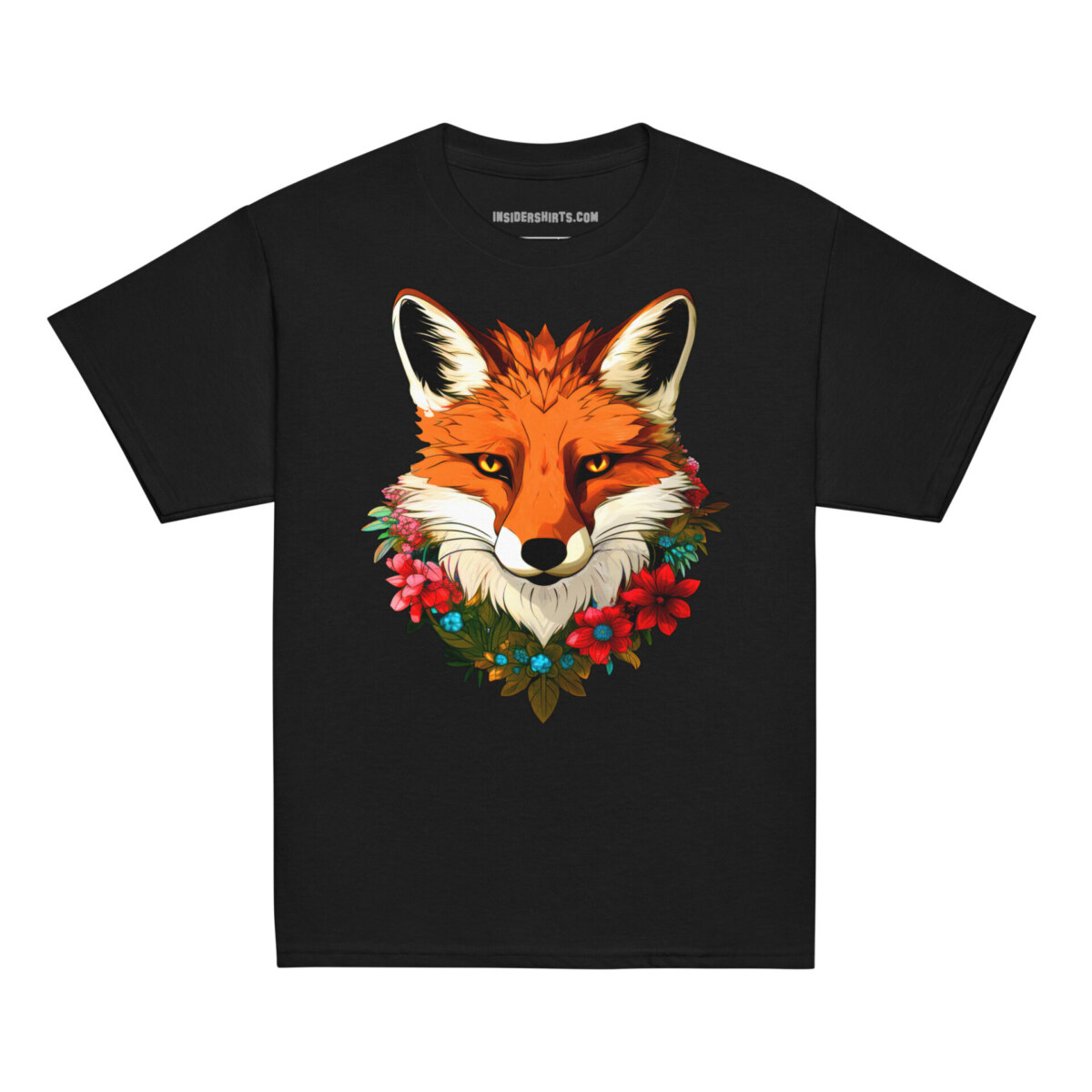 Fuchs Kinder T Shirt Schwarz