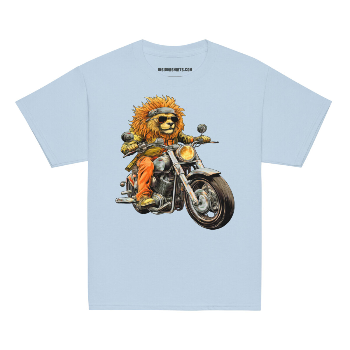Loewen Motorrad Kinder T Shirt Hellblau