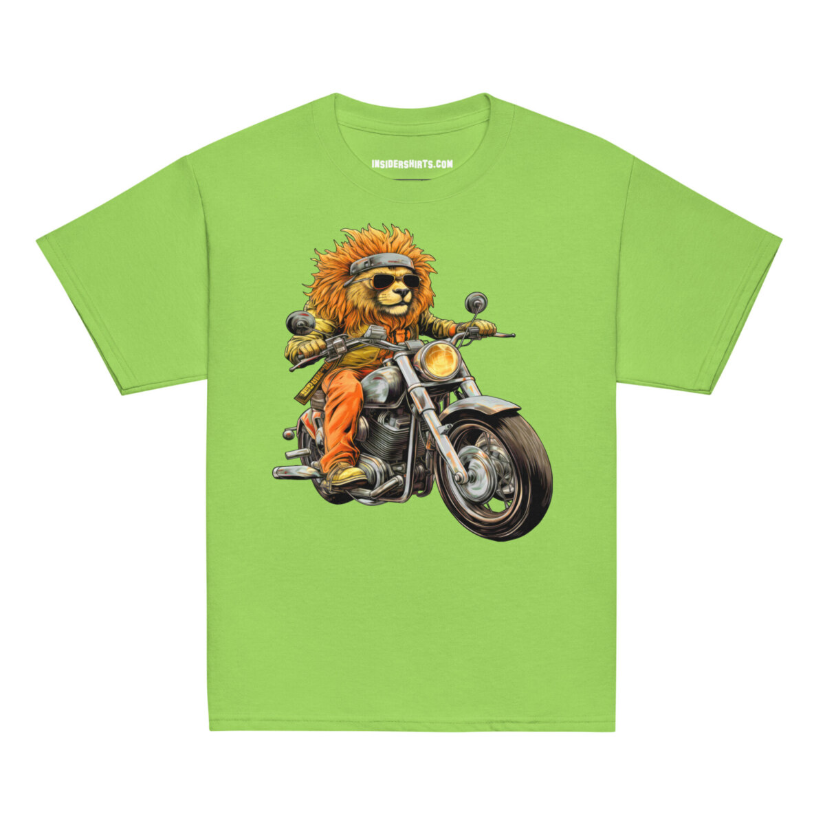 Loewen Motorrad Kinder T Shirt Limette