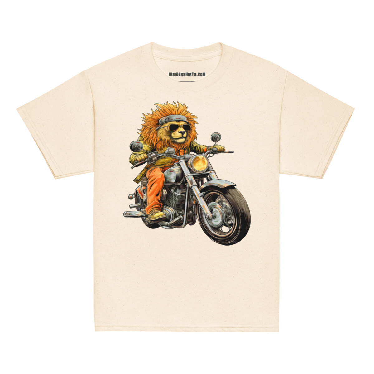 Loewen Motorrad Kinder T Shirt Natuerlich