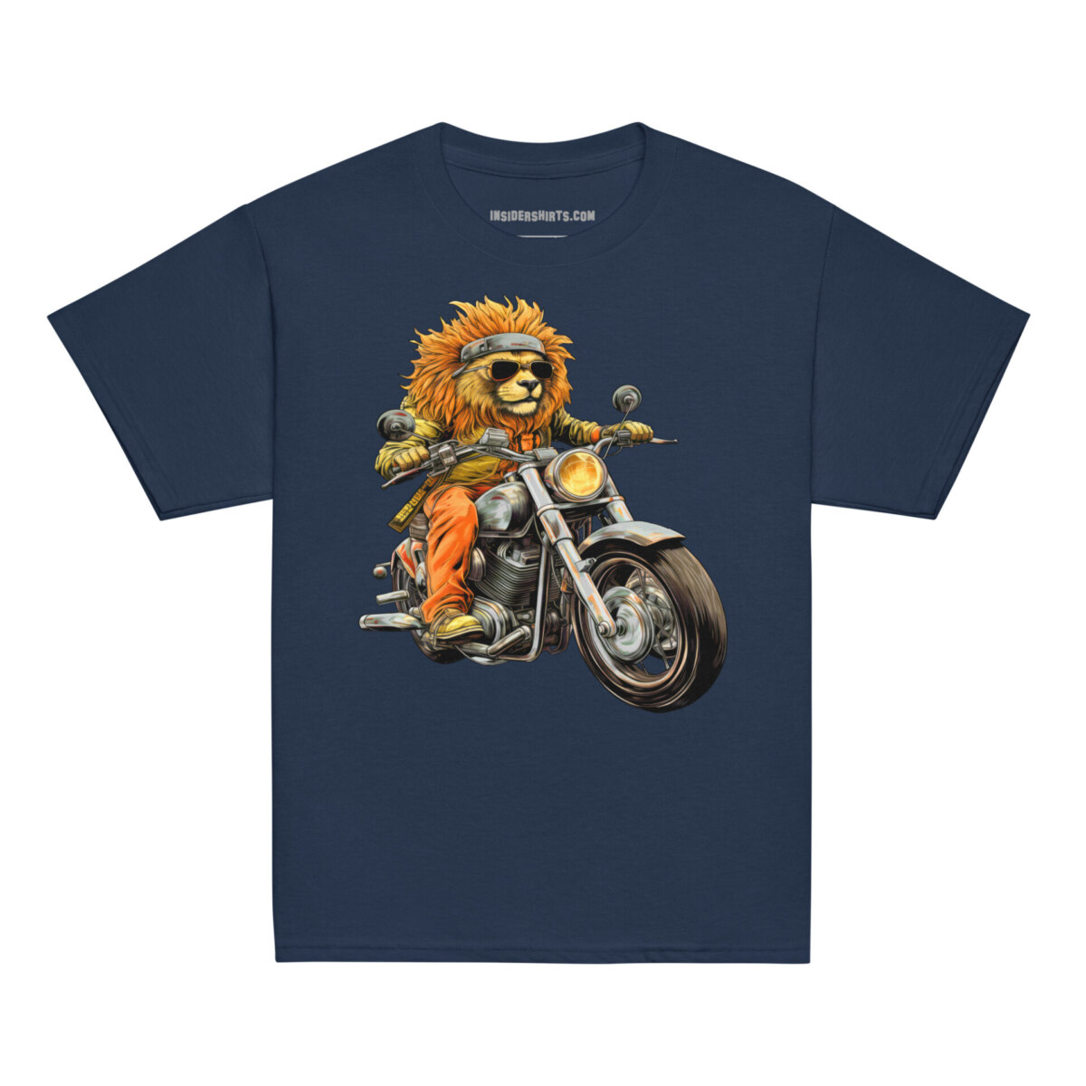 Loewen Motorrad Kinder T Shirt Navy