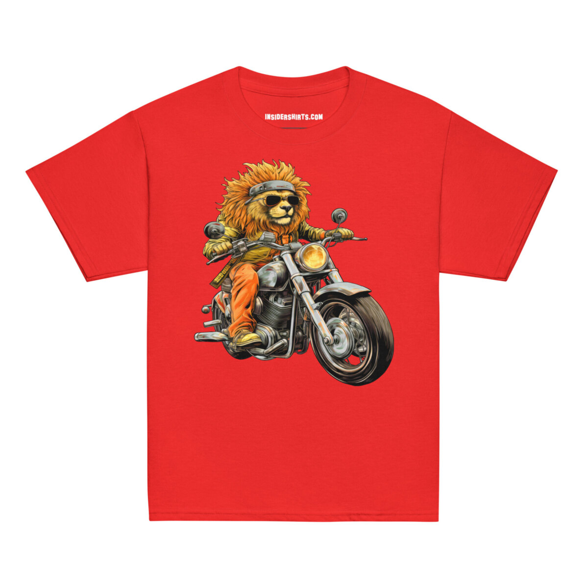 Loewen Motorrad Kinder T Shirt Rot