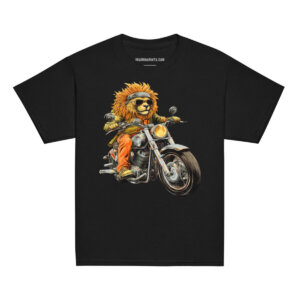 Loewen Motorrad Kinder T Shirt Schwarz