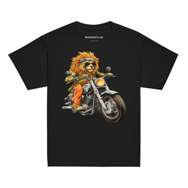 Loewen Motorrad Kinder T Shirt Schwarz