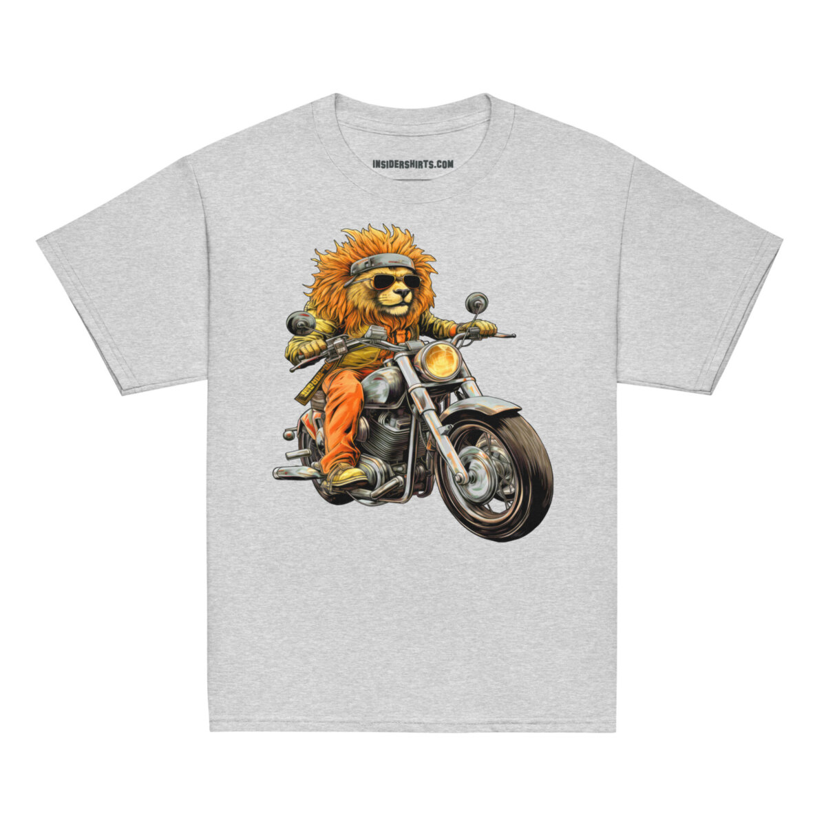 Loewen Motorrad Kinder T Shirt Sportgrau
