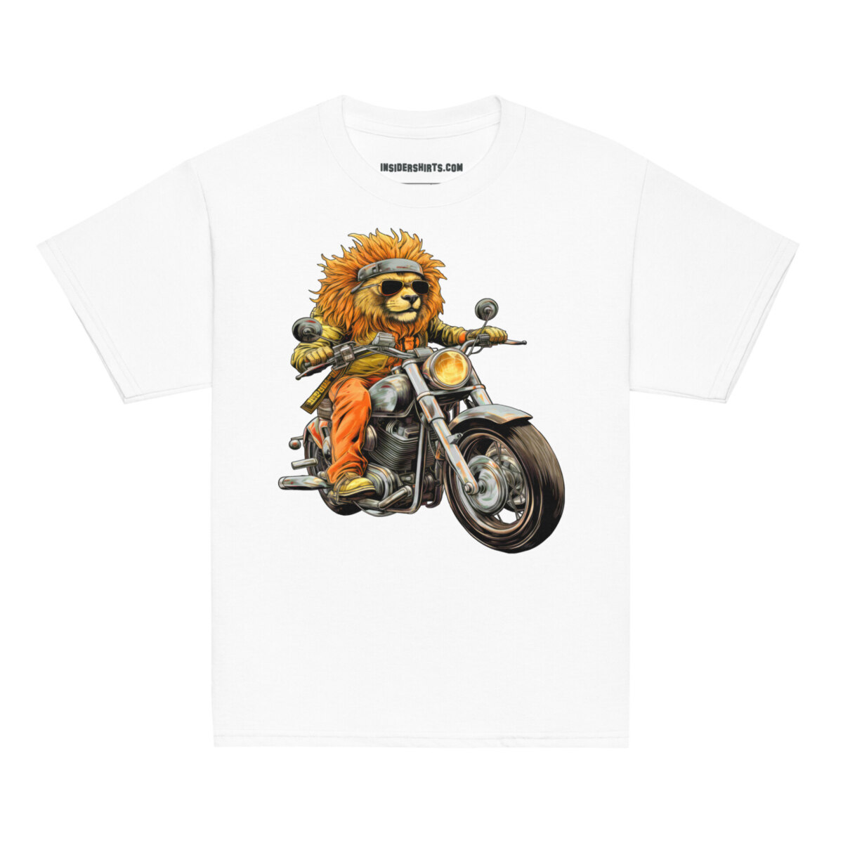 Loewen Motorrad Kinder T Shirt Weiss
