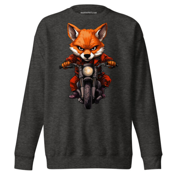 Motorrad Fuchs Maenner Pullover Charcoal Heather