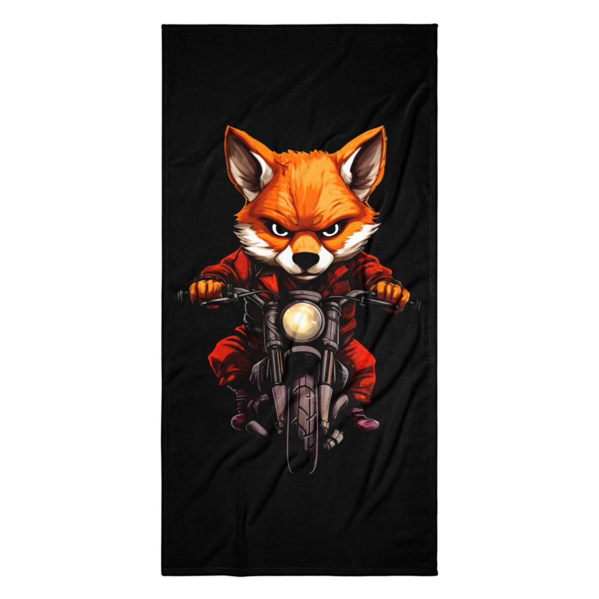 Motorrad Fuechse Badetuch