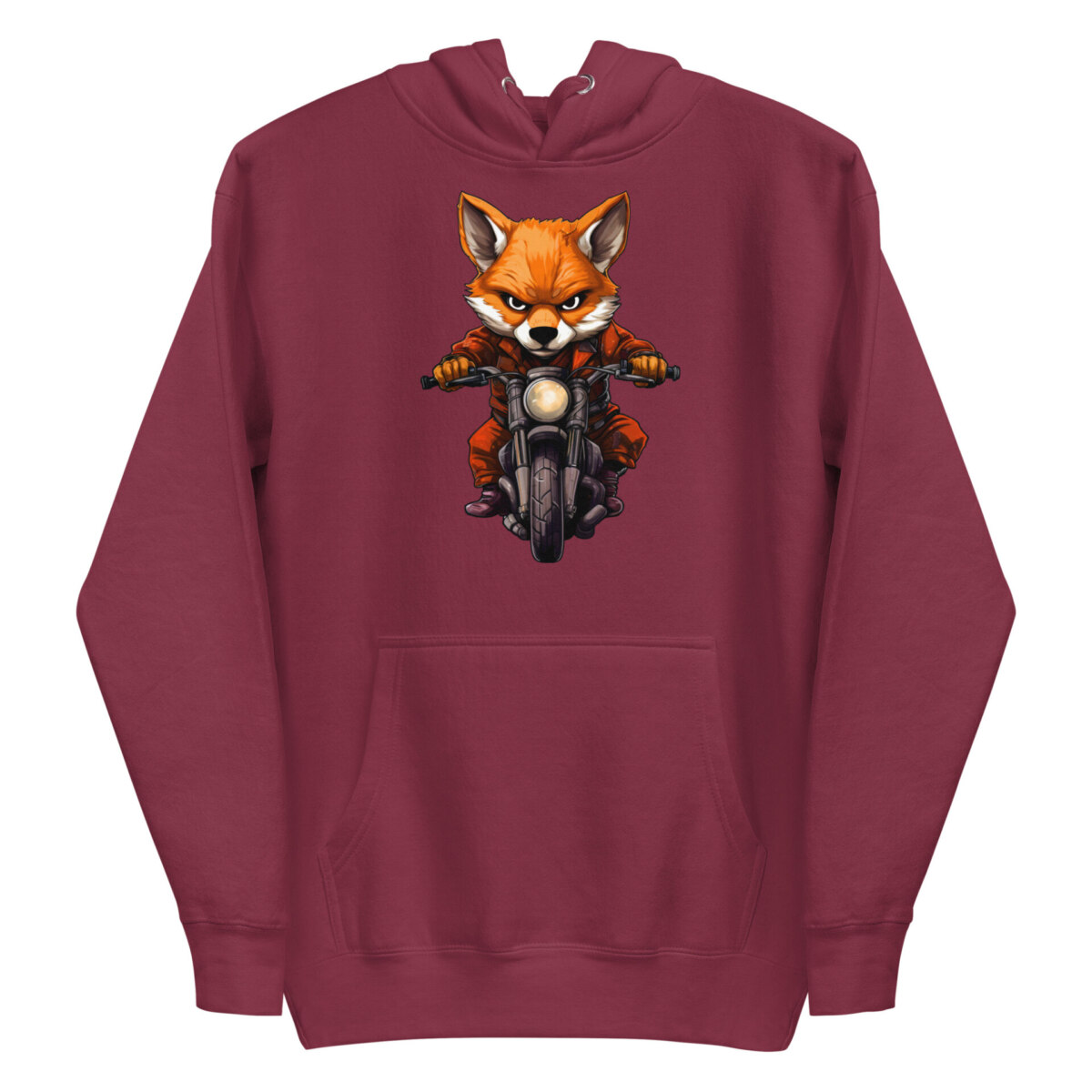 Road Fox Frauen Kapuzenpulli Kastanienbraun