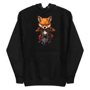 Road Fox Frauen Kapuzenpulli Schwarz