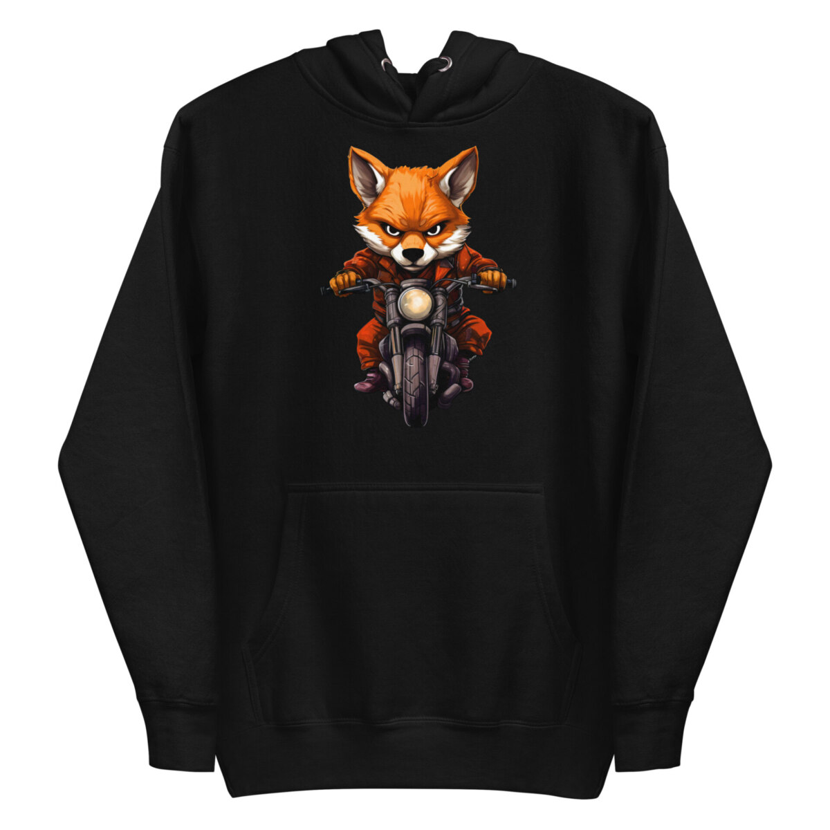 Road Fox Frauen Kapuzenpulli Schwarz