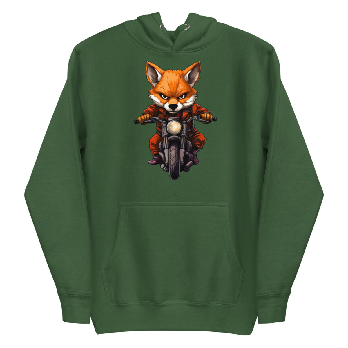 Road Fox Frauen Kapuzenpulli Waldgruen